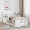 vidaXL Ottoman-Bett mit Matratze Weiß 90x200 cm Kunstleder 3311284 Bild 3