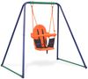 2-in-1 Einzelschaukel und Kleinkinderschaukel Orange Bild 5