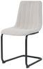 Stuhl Polyester Metall 43 x 87 x 53 cm Schwarz Beige Bild 2