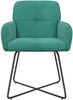 vidaXL Esszimmerstühle 2 pcs Samt (V) Türkis 59 x 56,5 x 86 cm 42034301 Bild 2