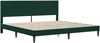 vidaXL Bettgestell mit Matratze Dunkelgrün 180 x 200 cm Samt 3415068 Bild 4