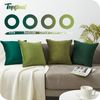 Kissenbezug 40x40 cm grün 4er Set Samt Dekokissenbezug Sofa Schlafzimmer Bild 4