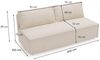 Sofa Designersofa AMANDA 3-Sitzer mit Schlaffunktion in Stoff Zoom Flaschengrün Bild 5
