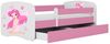 Raumhirsch Furniture Kinderbett 70x140, 80x160, 80x180 cm - Komplettset mit Matratze & Schublade (Bett für Mädchen, Einzelbett Kinder 2–12, mit Rausfallschutz & Lattenrost), verschiedene Farben & Designs Bild 3