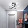 Riserva LED Deckenleuchte Moderne Kleeblatt LED Deckenleuchte Chrom 22W für Wohnbereich Bild 3