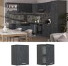 Hängeschrank R-Line Schwarz Beton 45 cm Vicco Bild 2