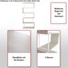 Bücherregal HWC-A27, Standregal Wohnregal, 183x80cm 3D-Struktur 5 Ebenen ~ grau, Metall schwarz Bild 2