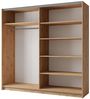 INOSIGN Kleiderschrank Kleiderschrank Fresno mit 5 Einlegeböden, Spiegel und Kleiderstange Garderobe mit 2 Schwebetüren, B/H/T 150/207/62 cm Bild 4