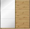 INOSIGN Kleiderschrank Kleiderschrank Fresno mit 5 Einlegeböden, Spiegel und Kleiderstange Garderobe mit 2 Schwebetüren, B/H/T 150/207/62 cm Bild 3