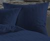 Bettwaesche-mit-Stil Mako Satin Damast Bettwäsche Waves Dunkel Blau Garnitur 200x200cm Bild 2