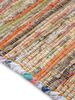carpetfine 'Kelim Chindi' Teppich, Wendeteppich, rechteckig, Höhe: 6 mm, handgewebt, mit Fransen, Gelb, 80x400 cm Bild 4