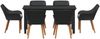 vidaXL Garten Essgruppe mit Kissen 7 pcs Schwarz Poly-Rattan 3261674 Bild 3