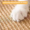 BlingBin Kratzmatte 2 Stück Kratzmatte Katze, 60x30 cm Teppich Katzen Kratzteppich Sisal, (4er Set, 4-tlg, 4 Stück), Teppich Vorleger für Sofa Möbel Tür Kratzschutz, Katze Kratzschutzfür Bild 2