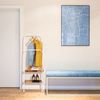 Relaxdays Stummer Diener auf Rollen mit 2 Ablagen Bild 3