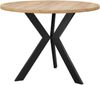 Runder Couchtisch Korku M6 (Farbe: Eiche Gold / Schwarz) Bild 4