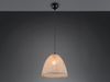 Boho Pendelleuchte KIBITO mit Lampenschirm aus gewebtem Stoff, Ø 32cm Bild 3