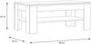 Couchtisch >ATTENTION< 1 Ablageboden, Riviera Eiche Dekor - 110x45,5x60cm (BxHxT) Bild 4