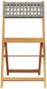 vidaXL Gartenstühle 6 Stk. Klappbar Grau Poly Rattan & Massivholz 3214596 Bild 4