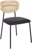 Esszimmerstuhl 2er Set MAYETTA Rattan Schwarz Bild 4