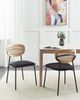 Esszimmerstuhl 2er Set MAYETTA Rattan Schwarz Bild 3