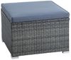 Estexo Rattan Lounge Gartenmöbel Set, Sofa 3-Sitzer, Grau Bild 4