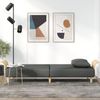 vidaXL Schlafsofa mit Armlehnen Dunkelgrau Stoff 351844 Bild 3
