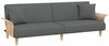 vidaXL Schlafsofa mit Armlehnen Dunkelgrau Stoff 351844 Bild 2
