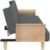 vidaXL Schlafsofa mit Armlehnen Dunkelgrau Stoff 351844 Bild 5