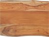 vidaXL Tischplatte 80x60x2,5cm Rechteckig Massivholz Akazie Naturkante 370620 Bild 3