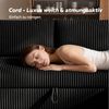 Patbrela Ecksofa mit Schlaffunktion, L-Form Ausziehbares Sofa mit Stauraum, Extra tiefe Sitzfläche, Links/Rechts montierbare Ottomane Bild 4