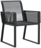 vidaXL Gartenstühle 2 Stk. Schwarz Poly Rattan 4008113 Bild 4