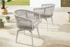 riess-ambiente Gartenstuhl ROPE greige - Aluminium, inkl. Kissen, In- und Outdoor, 360° drehbar (Einzelartikel, 1 St), wetterfester Gartensessel mit Geflecht - ideal für Balkon & Terrasse Bild 4