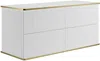 Vente-unique - KELIZA Waschbeckenmöbel Holz, Platte Weiß - B 47 cm x H 54 cm x L 120 cm Bild 5