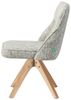 DUBI Möbel Polsterstuhl MIRELA 2er-Set (2 St), 360° drehbar Massivholz Eiche Natur 2er-Set Bild 3