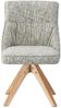 DUBI Möbel Polsterstuhl MIRELA 2er-Set (2 St), 360° drehbar Massivholz Eiche Natur 2er-Set Bild 2