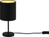 Reality Leuchten Tischleuchte Jerry, Ein-/Ausschalter, Leuchtmittel wechselbar, 2er-Set Tischlampe, Stoffschirm in schwarz/gold, Schnurschalter Bild 3