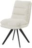 6er-Set Esszimmerstuhl HWC-G66, Küchenstuhl, drehbar Auto-Position Stoff/Textil Bouclé MVG ~ cremeweiß Bild 5