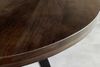 Runder Massivholz Esstisch ARTE 120cm taupe Mangoholz Esszimmer Metallbeine schwarz Bild 4