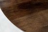 Runder Massivholz Esstisch ARTE 120cm taupe Mangoholz Esszimmer Metallbeine schwarz Bild 5