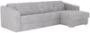 Vente-unique - DARIELO Sofa Stoff Grau - B 223 cm152 cm x H 90 cm x L 275 cm Bild 5