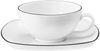 Seltmann Weiden Lido Black Line Teeservice 18-teilig eckig Bild 3