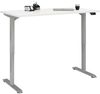 Schreibtisch >e-desk< in weiss/alu - 120x72x72 (B/H/T) elektrisch verstellbar Bild 2
