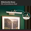 Paulmann 95569 LED Bilderleuchte Renan 3000K 400x210 mm 9,5W Altmessing Bild 2