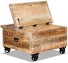 vidaXL Couchtisch Raues Mangoholz 70x70x40 cm 243979 Bild 5