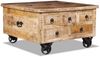 vidaXL Couchtisch Raues Mangoholz 70x70x40 cm 243979 Bild 2