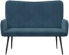 vidaXL 2-Sitzer Sofa Blau 115 x 61 x 87 cm Samt (V) 42028968 Bild 4