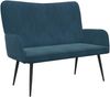 vidaXL 2-Sitzer Sofa Blau 115 x 61 x 87 cm Samt (V) 42028968 Bild 2