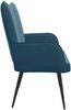 vidaXL 2-Sitzer Sofa Blau 115 x 61 x 87 cm Samt (V) 42028968 Bild 5