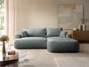Selsey 'Ovo' Ecksofa mit Schlaffunktion, Stauraum und Samtbezug, grau, rechts, 93 x 260 x 165 cm Bild 2