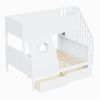 Kinderbett, Etagenbett mit Sicherheitsleiter, Schubladen und Fenster; Oberes Bett 90 x 200, Unteres Bett 140 x 200 ; Stabiler Massivholzrahmen C Ideal fr ein Kinderzimmer. Bild 5